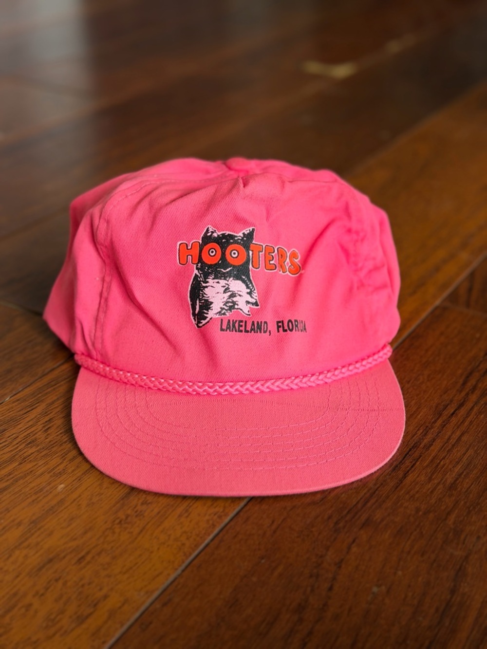 Hooters Pink Lakeland, Florida Logo Rope Cap
